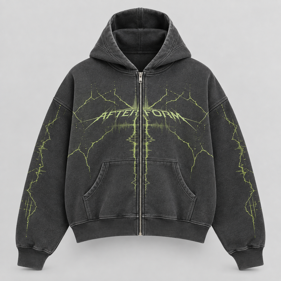 Acid Trace Zip Hoodie