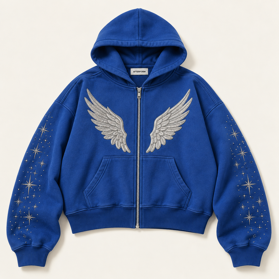 Cobalt Star Zip Hoodie