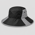 Mercury Panel Bucket Hat in black with grey contrast panels