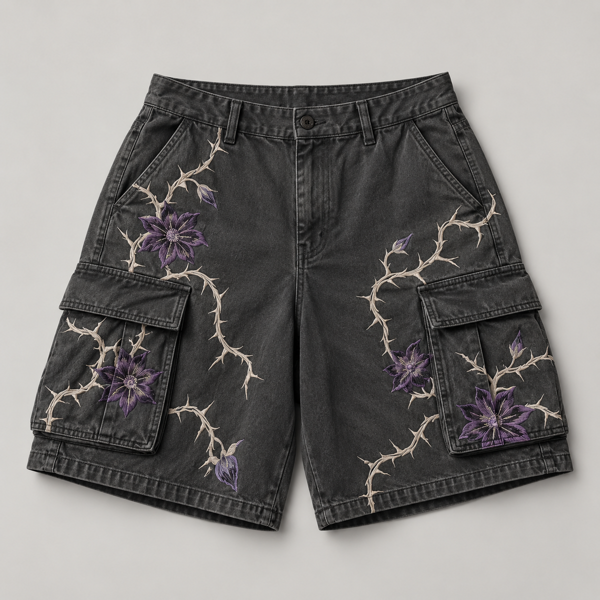 Night Garden Cargo Shorts