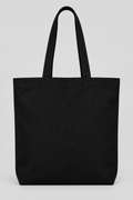 Recoil Canvas Tote in black canvas, front view