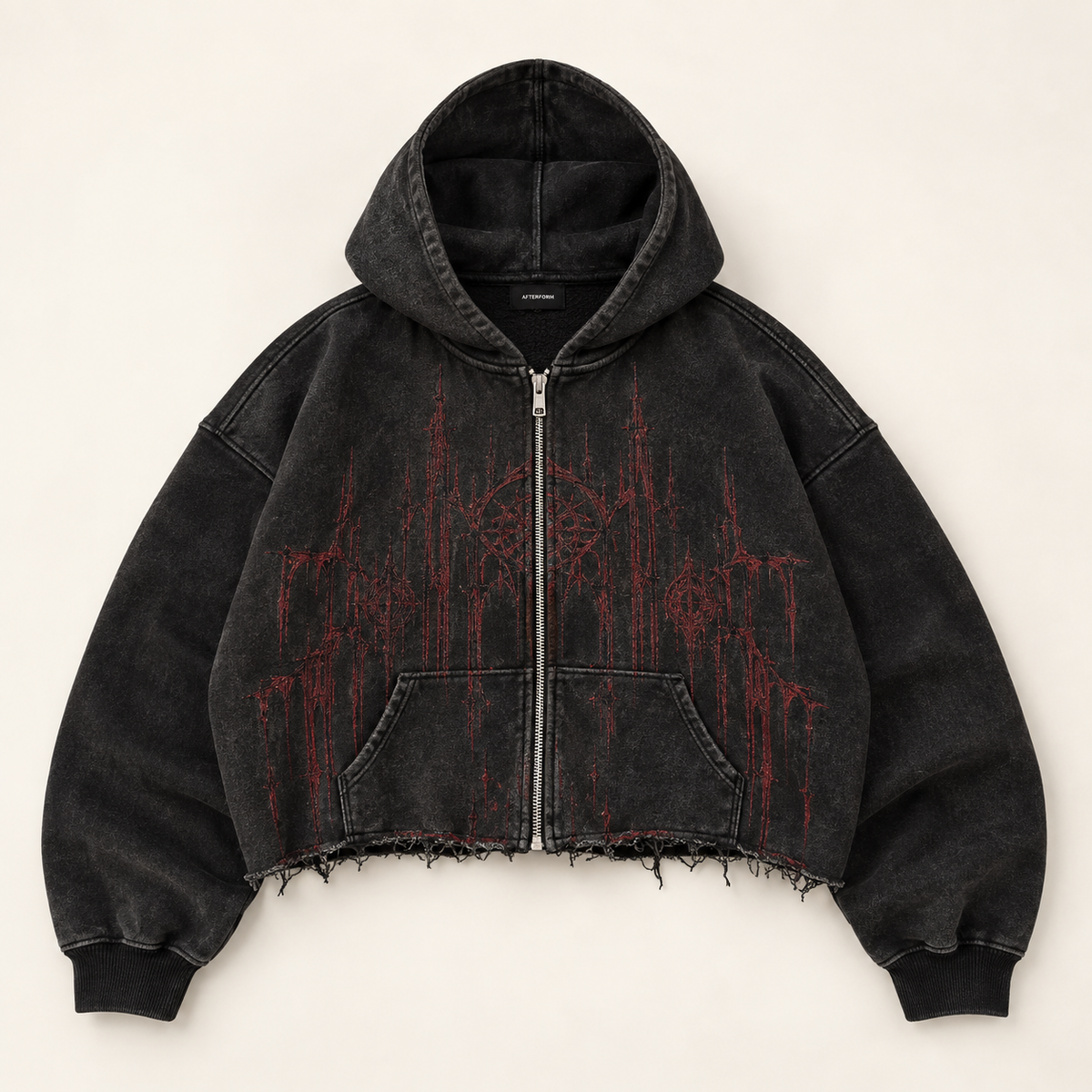 Ruin Hem Zip Hoodie