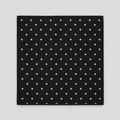 Starfall Bandana in black with all-over print, folded flat