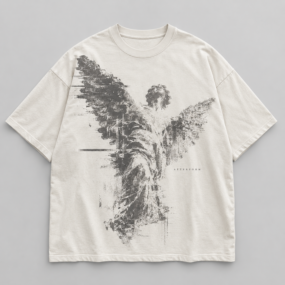 Static Angel Tee in bone