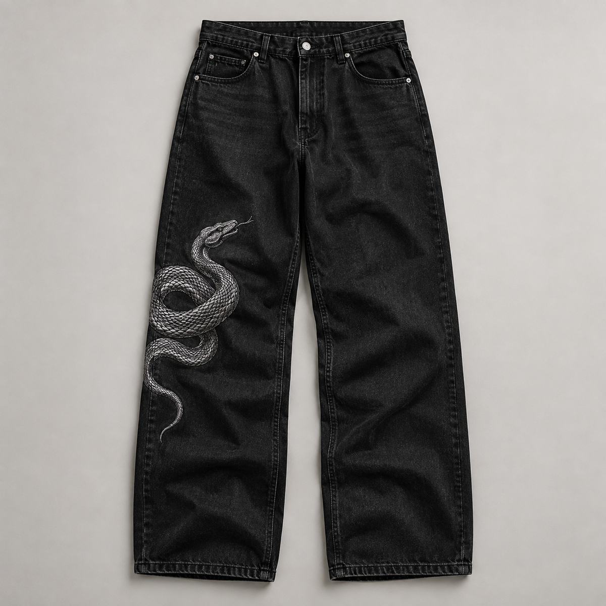 Venom Embroidered Jeans