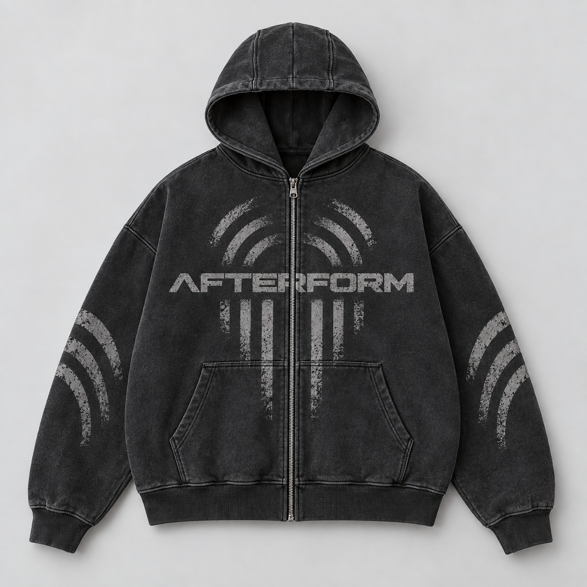 Ash Signal Zip Hoodie