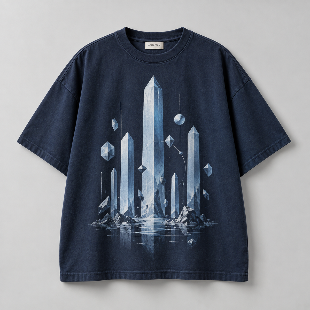 Blue Obelisk Box Tee