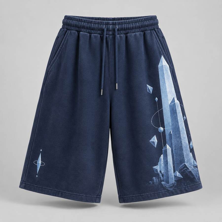 Blue Obelisk Court Shorts