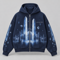 Blue Obelisk Zip Hoodie