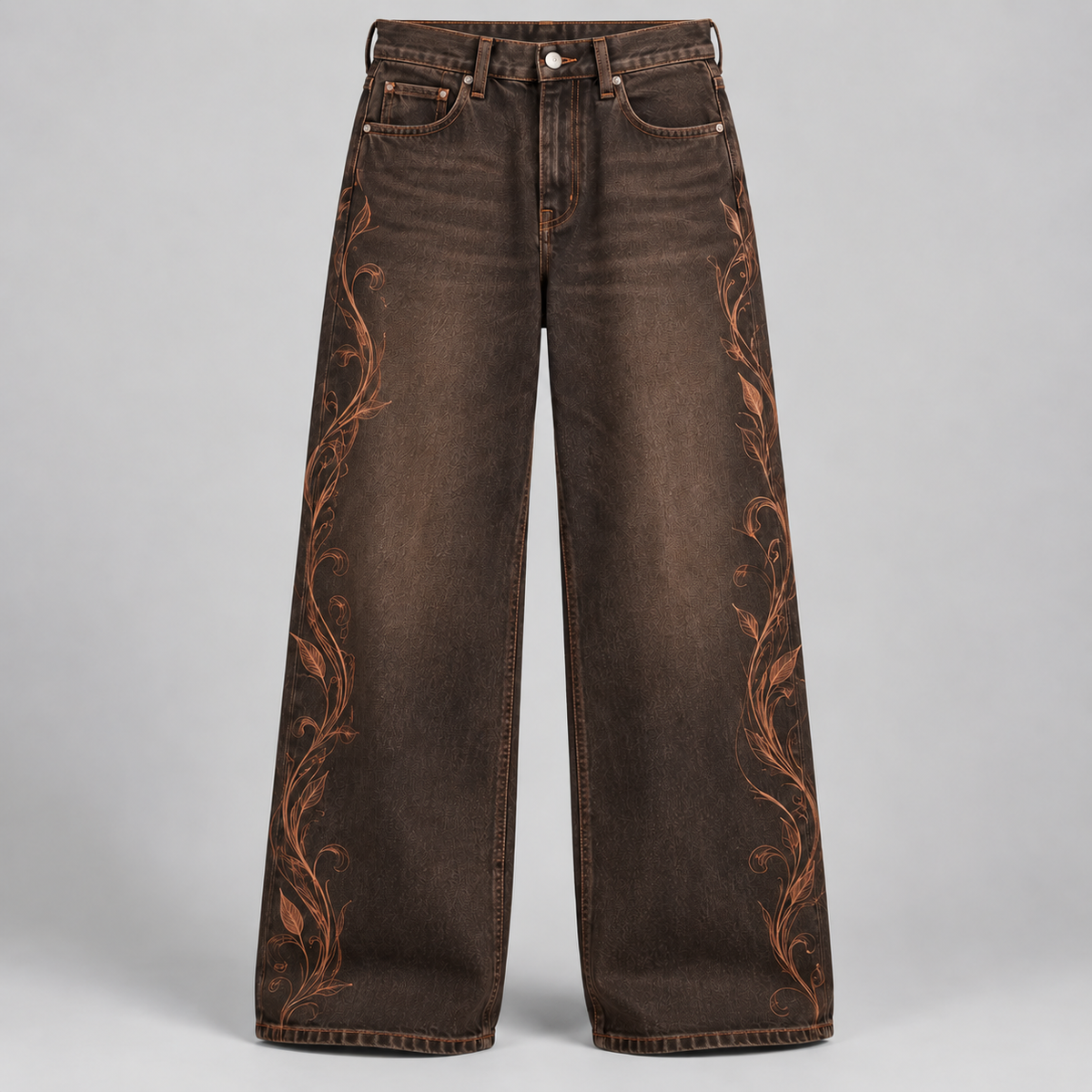 Copper Veil Wide Jeans
