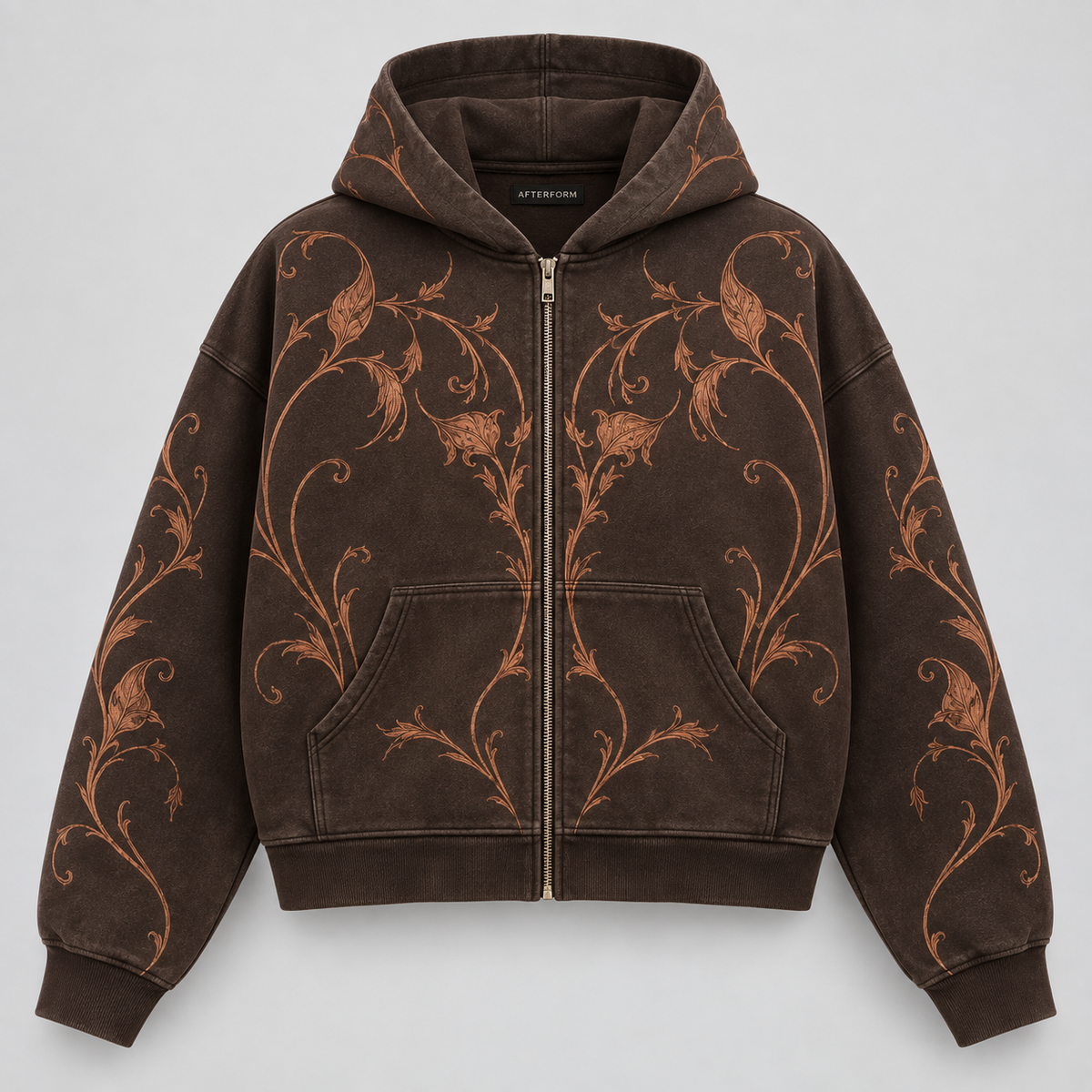 Copper Veil Zip Hoodie