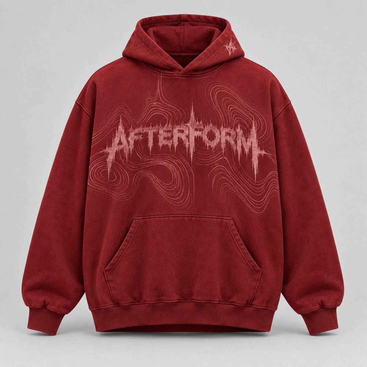 Crimson Echo Pullover Hoodie