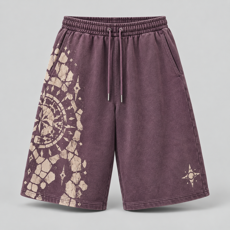 Dusk Mosaic Court Shorts