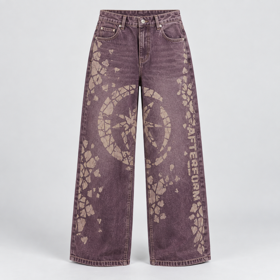 Dusk Mosaic Wide Jeans