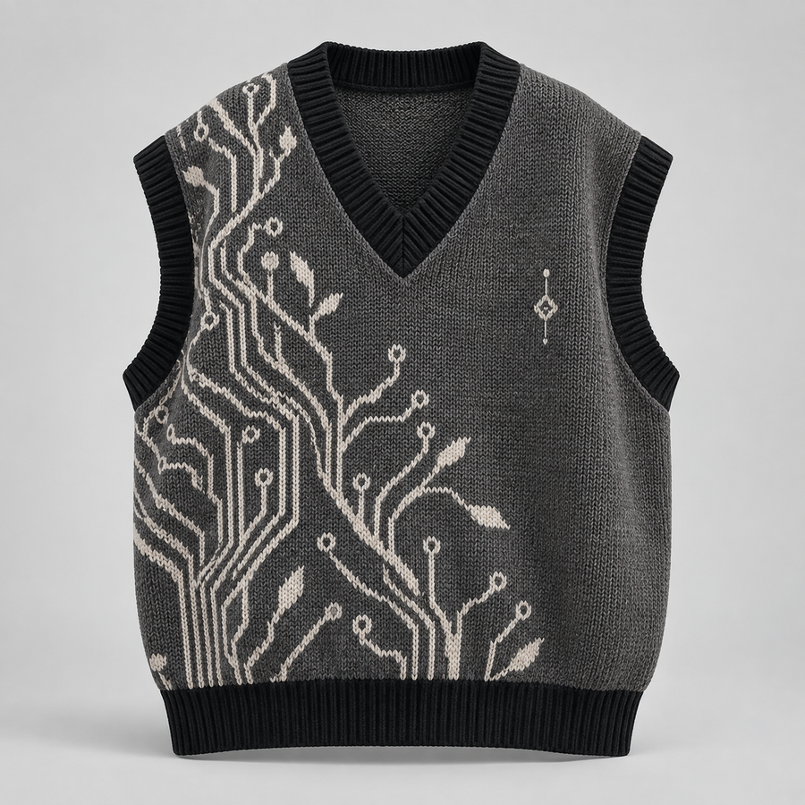Ghost Circuit Knit Vest