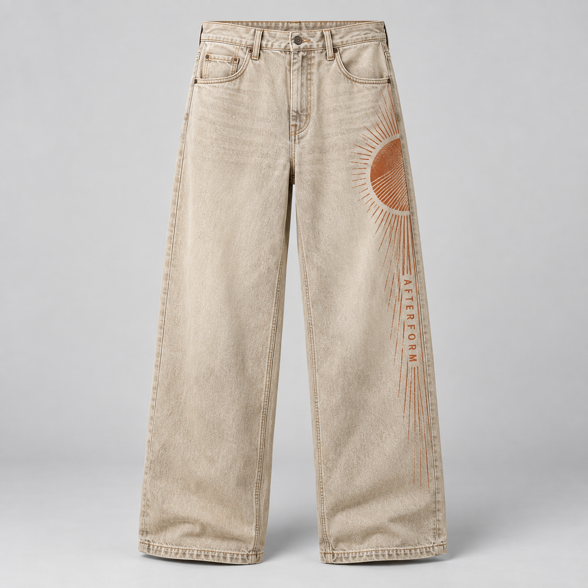 Hollow Sun Wide Jeans