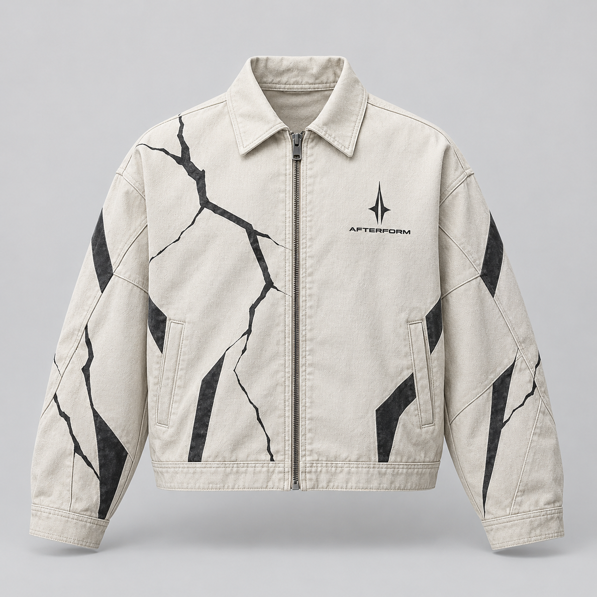 Ivory Rift Panel Jacket