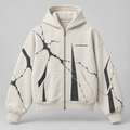 Ivory Rift Zip Hoodie