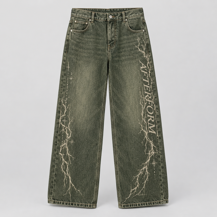 Moss Cipher Wide Jeans