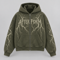 Moss Cipher Zip Hoodie