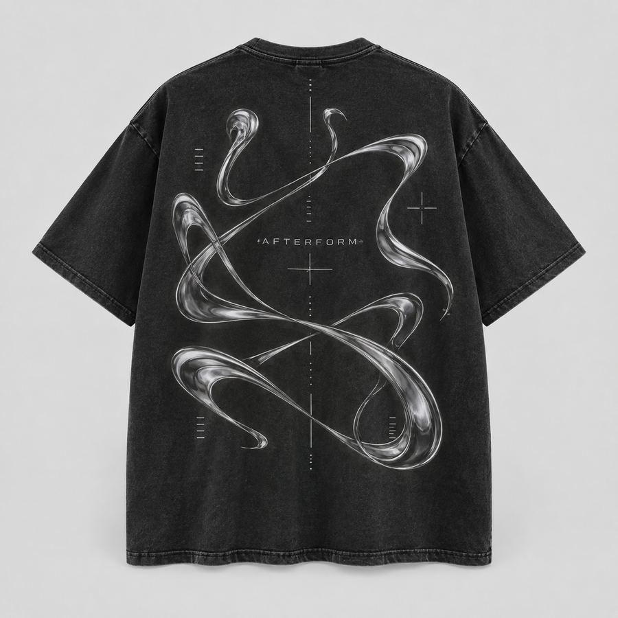 Silver Current Backprint Tee