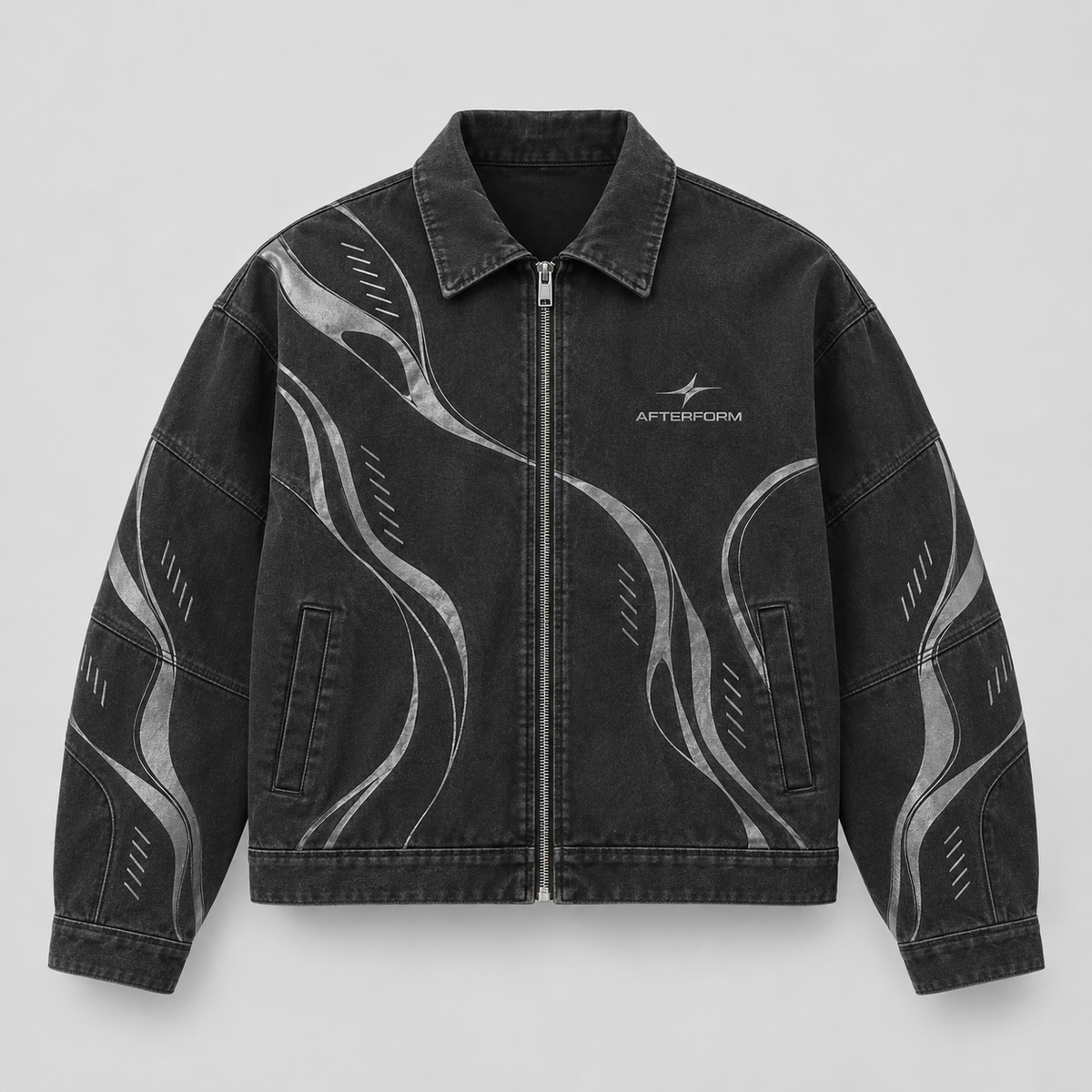 Silver Current Panel Jacket