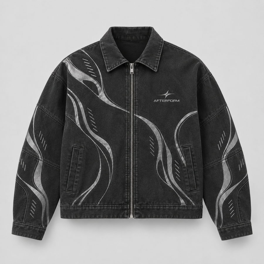 Silver Current Panel Jacket