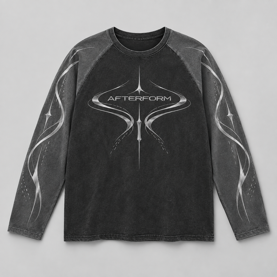 Silver Current Raglan Long Sleeve