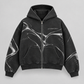 Silver Current Zip Hoodie