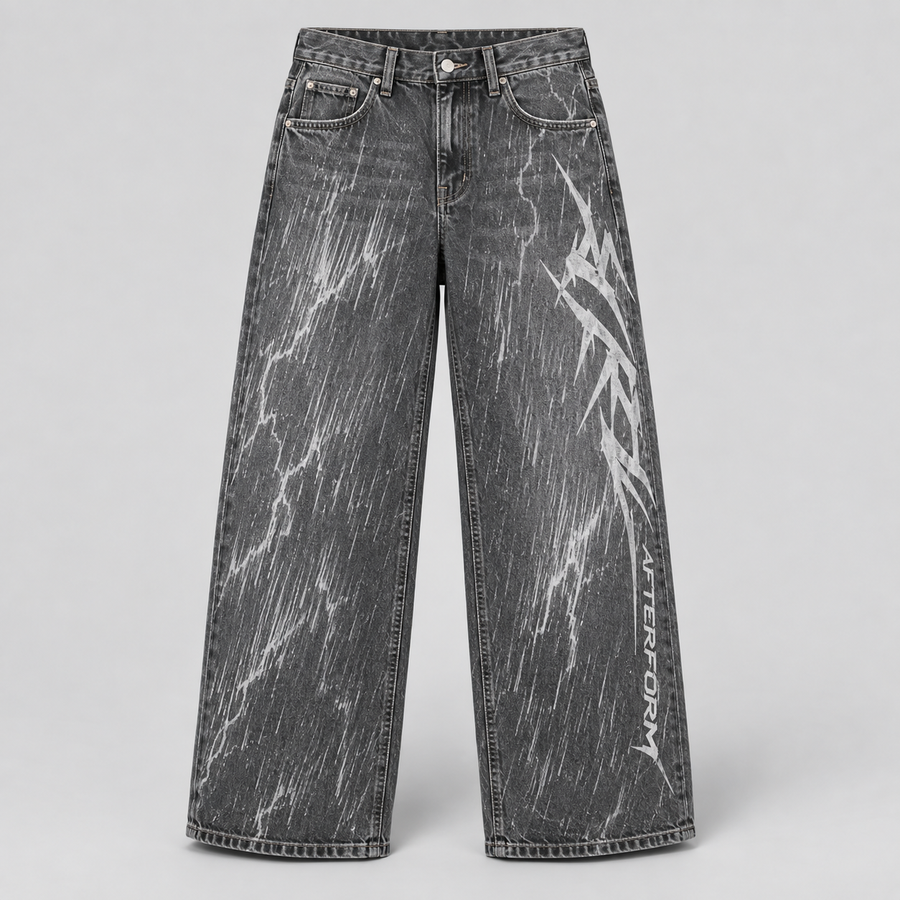 Storm Glyph Wide Jeans