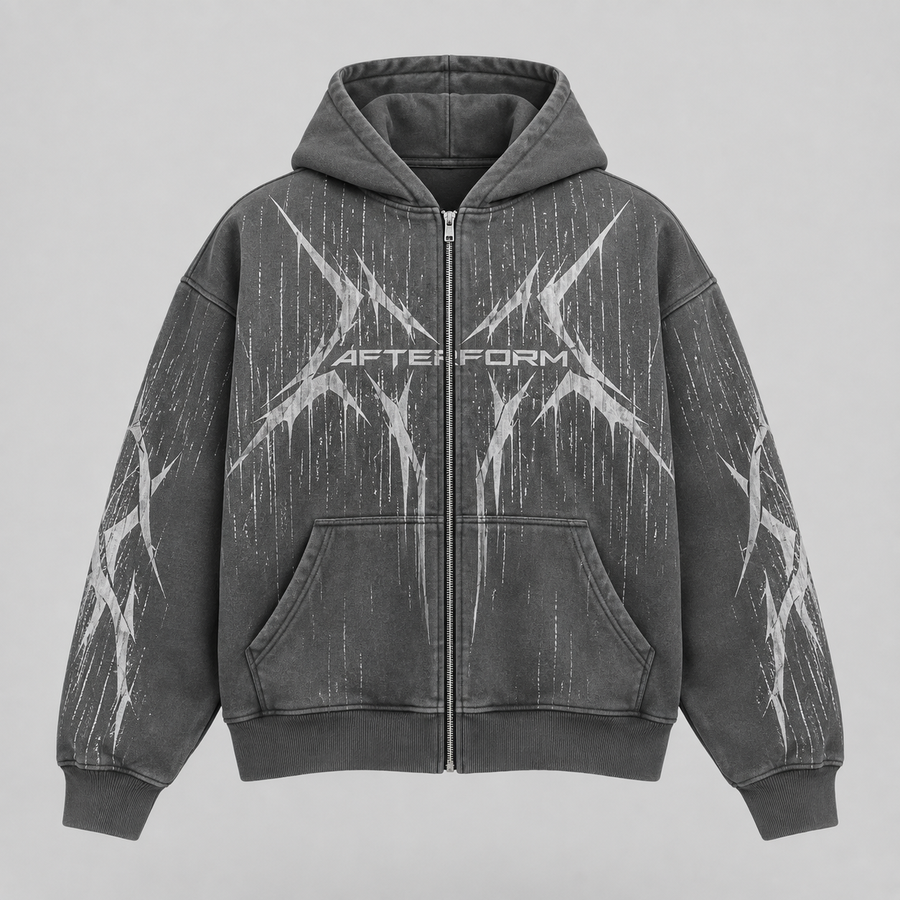Storm Glyph Zip Hoodie