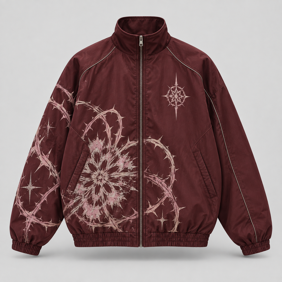 Thorn Rosette Track Jacket