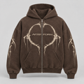 Umber Halo Zip Hoodie