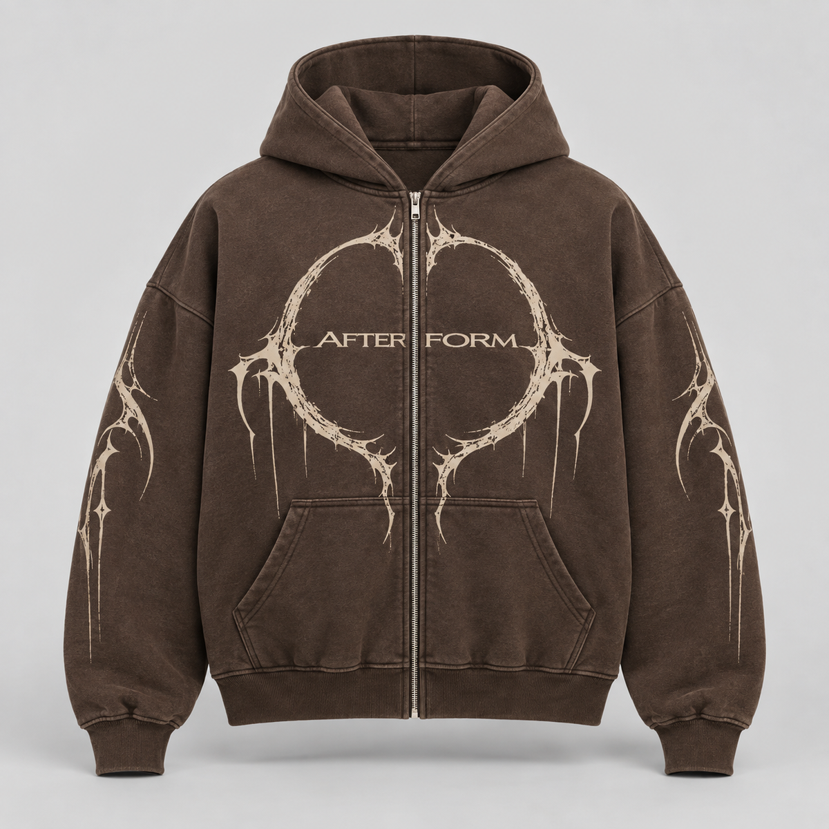 Umber Halo Zip Hoodie